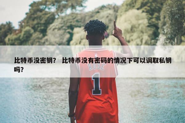 比特币没密钥？ 比特币没有密码的情况下可以调取私钥吗？