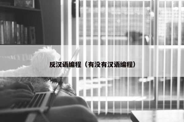 反汉语编程（有没有汉语编程）