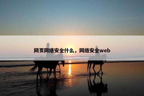 网页网络安全什么，网络安全web