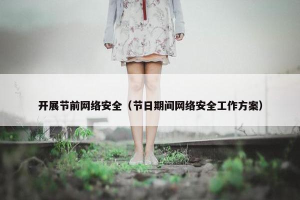 开展节前网络安全（节日期间网络安全工作方案）