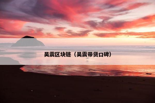 吴震区块链（吴震带货口碑）