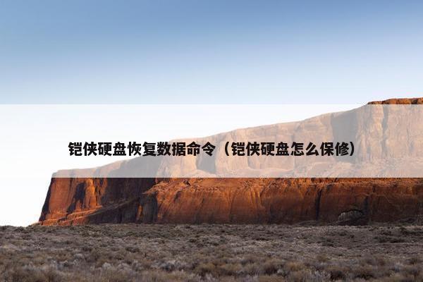 铠侠硬盘恢复数据命令（铠侠硬盘怎么保修）