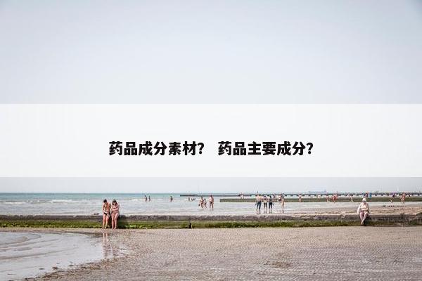 药品成分素材？ 药品主要成分？