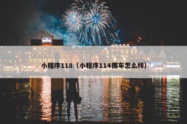 小程序118（小程序114挪车怎么样）