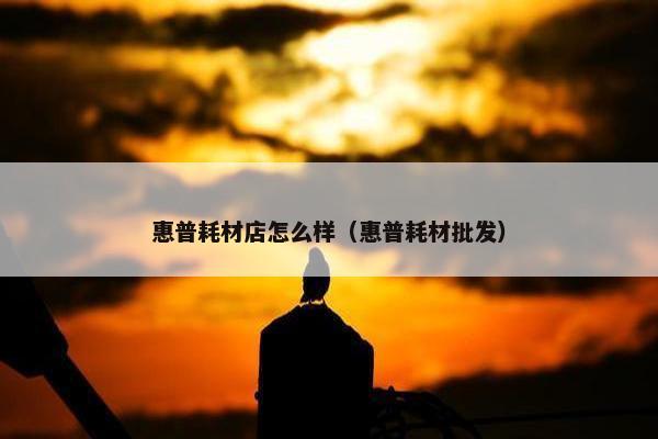 惠普耗材店怎么样（惠普耗材批发）