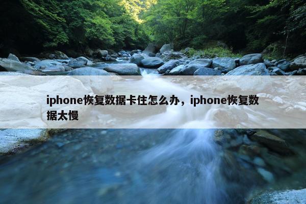 iphone恢复数据卡住怎么办，iphone恢复数据太慢