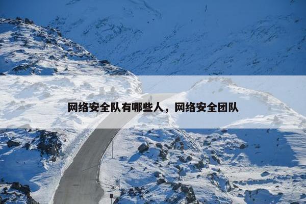 网络安全队有哪些人，网络安全团队