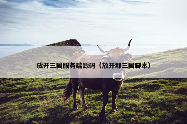 放开三国服务端源码（放开那三国脚本）