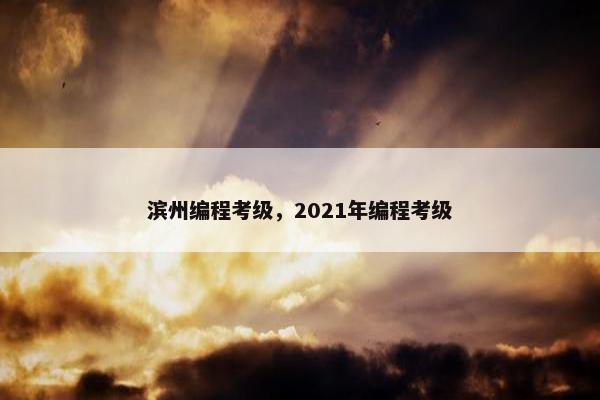 滨州编程考级，2021年编程考级