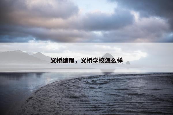 义桥编程，义桥学校怎么样