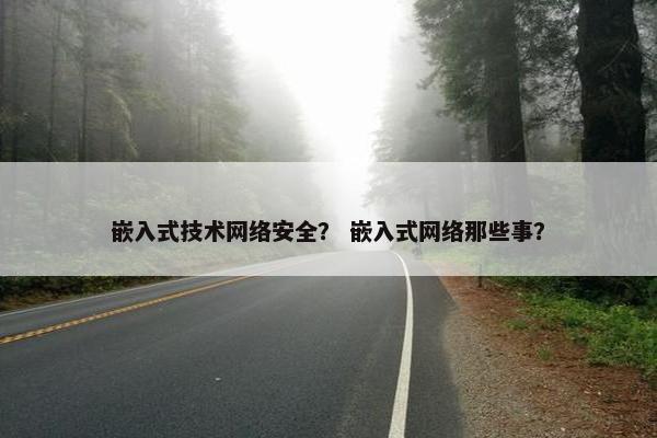 嵌入式技术网络安全？ 嵌入式网络那些事？