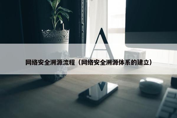 网络安全溯源流程（网络安全溯源体系的建立）