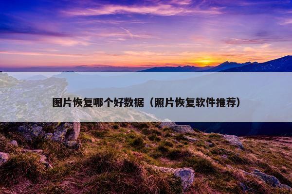 图片恢复哪个好数据（照片恢复软件推荐）