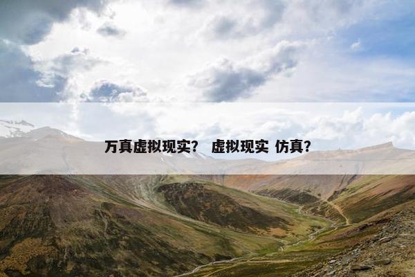 万真虚拟现实？ 虚拟现实 仿真？