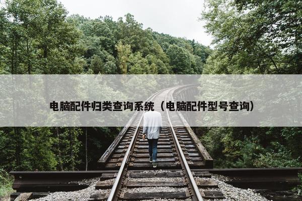 电脑配件归类查询系统（电脑配件型号查询）