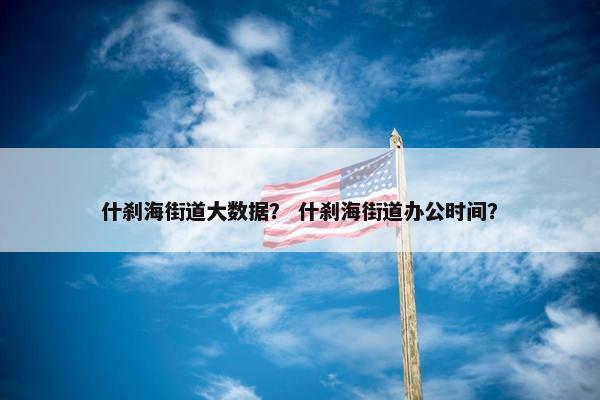 什刹海街道大数据？ 什刹海街道办公时间？