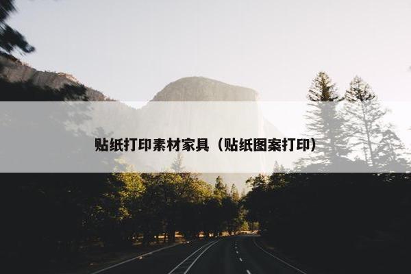 贴纸打印素材家具（贴纸图案打印）