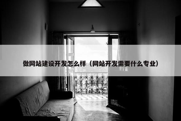 做网站建设开发怎么样（网站开发需要什么专业）