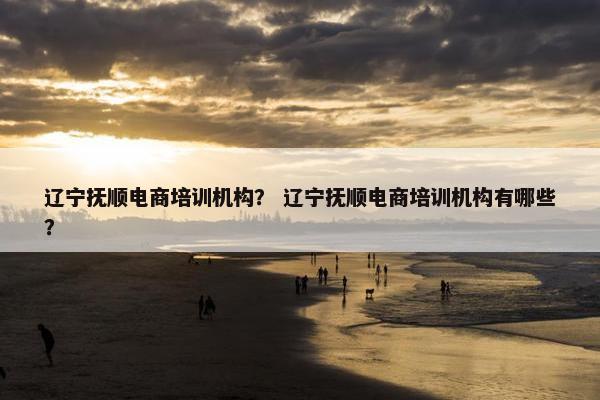 辽宁抚顺电商培训机构？ 辽宁抚顺电商培训机构有哪些？