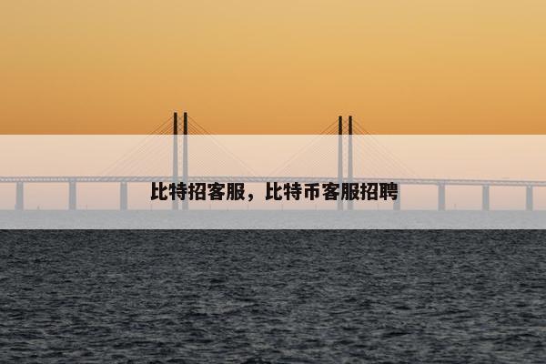 比特招客服，比特币客服招聘