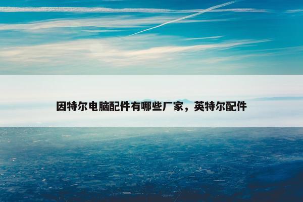 因特尔电脑配件有哪些厂家，英特尔配件