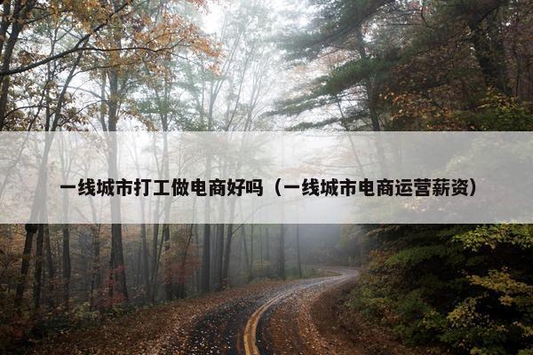 一线城市打工做电商好吗（一线城市电商运营薪资）