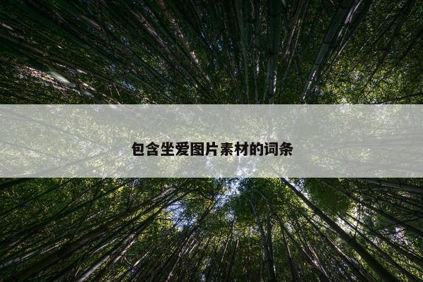 包含坐爱图片素材的词条