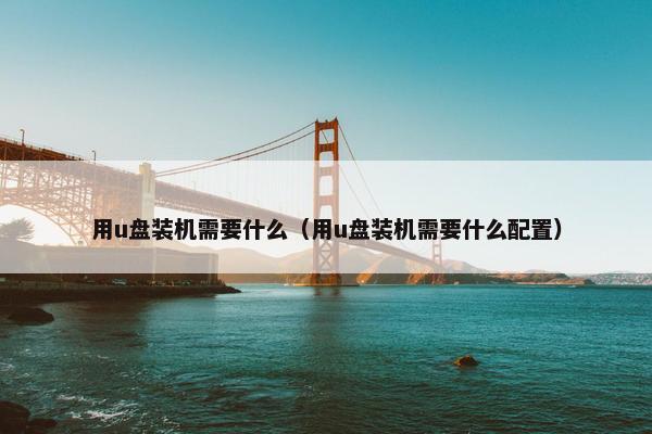 用u盘装机需要什么（用u盘装机需要什么配置）
