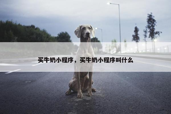 买牛奶小程序，买牛奶小程序叫什么