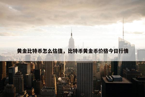 黄金比特币怎么估值，比特币黄金币价格今日行情