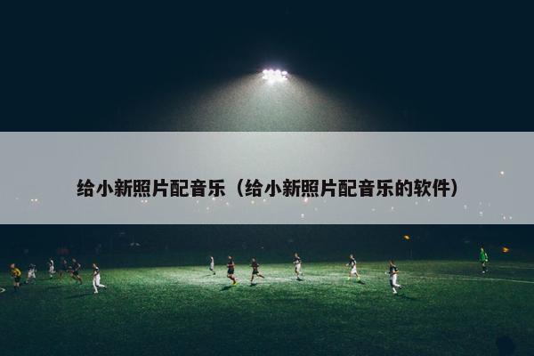 给小新照片配音乐（给小新照片配音乐的软件）