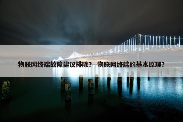 物联网终端故障建议排除？ 物联网终端的基本原理？