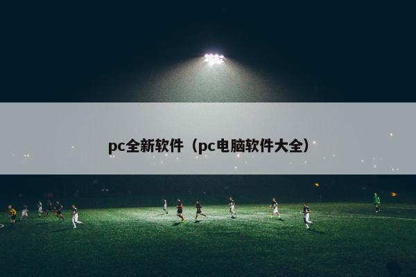 pc全新软件（pc电脑软件大全）