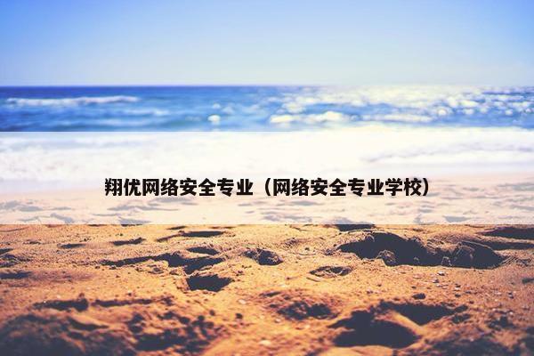 翔优网络安全专业（网络安全专业学校）