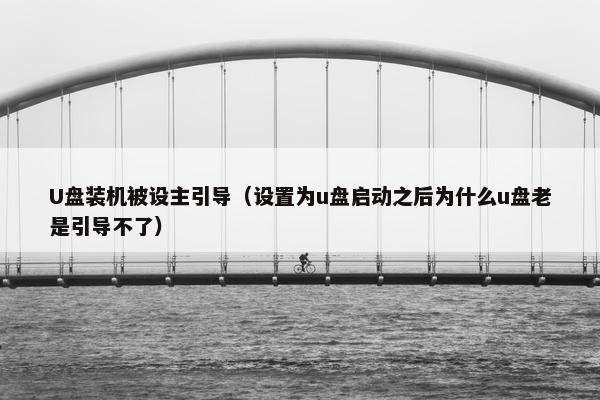 U盘装机被设主引导（设置为u盘启动之后为什么u盘老是引导不了）