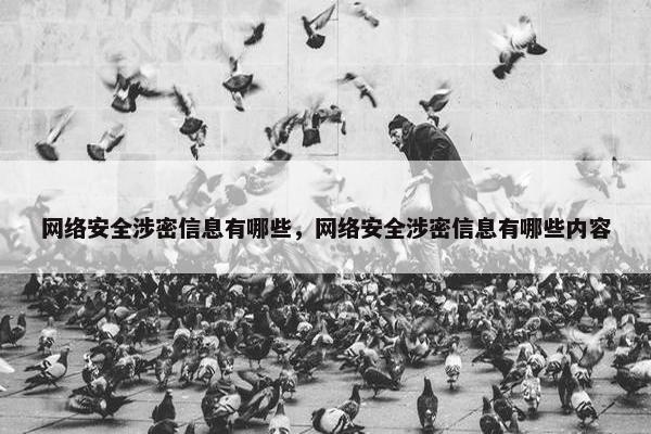 网络安全涉密信息有哪些，网络安全涉密信息有哪些内容