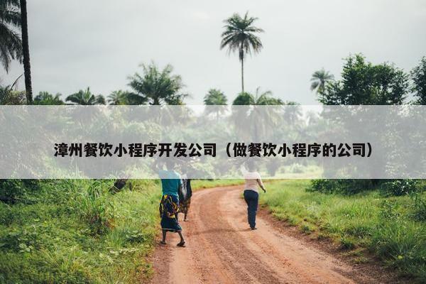 漳州餐饮小程序开发公司（做餐饮小程序的公司）