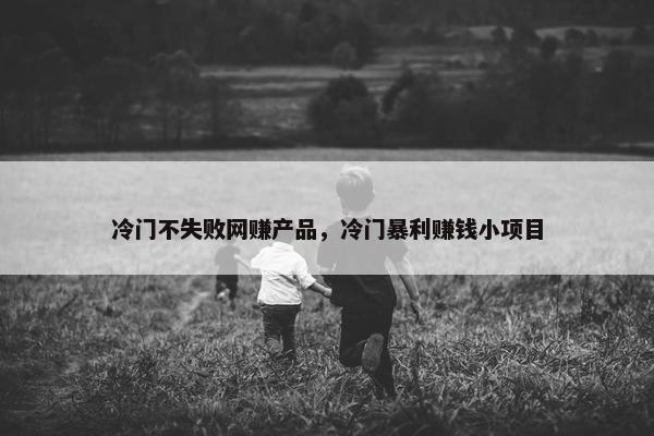 冷门不失败网赚产品，冷门暴利赚钱小项目