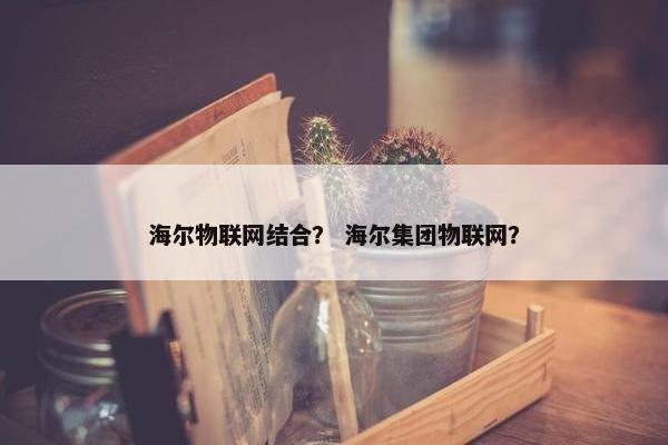 海尔物联网结合？ 海尔集团物联网？