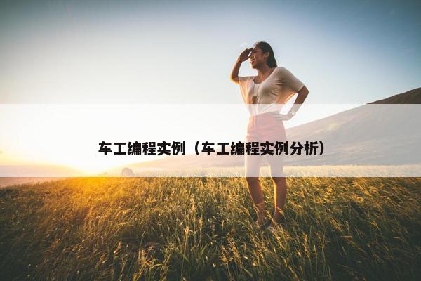 车工编程实例（车工编程实例分析）