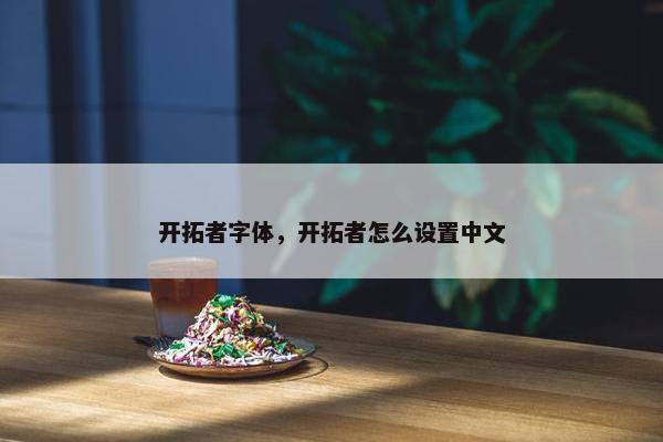 开拓者字体，开拓者怎么设置中文