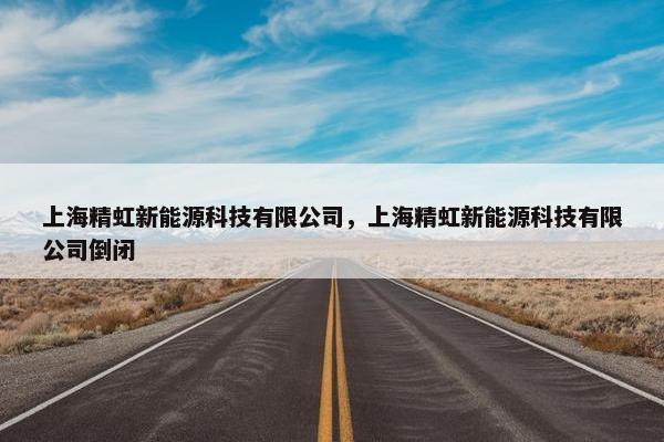 上海精虹新能源科技有限公司，上海精虹新能源科技有限公司倒闭