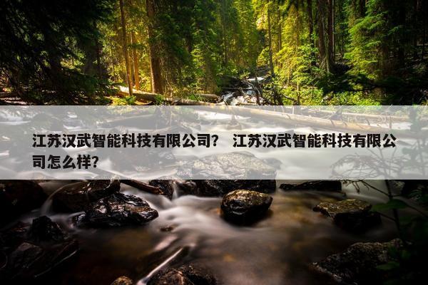 江苏汉武智能科技有限公司？ 江苏汉武智能科技有限公司怎么样？