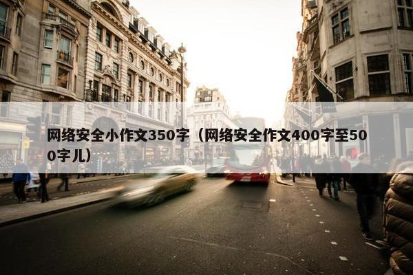 网络安全小作文350字（网络安全作文400字至500字儿）