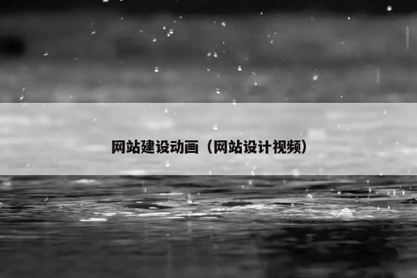 网站建设动画（网站设计视频）