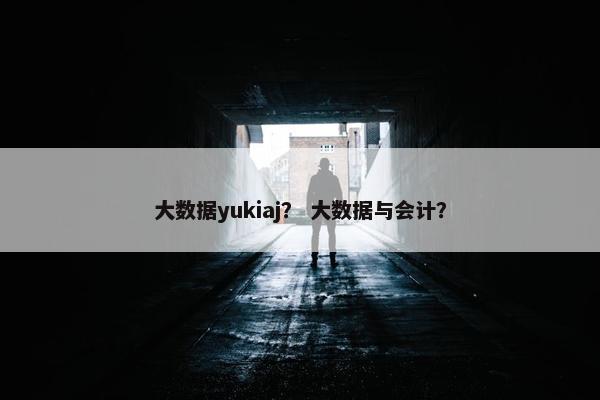大数据yukiaj？ 大数据与会计？