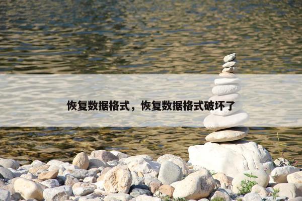 恢复数据格式，恢复数据格式破坏了