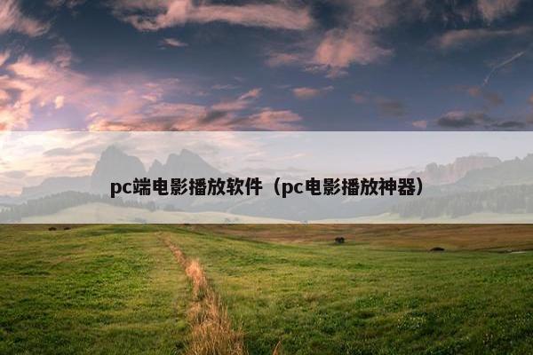 pc端电影播放软件（pc电影播放神器）