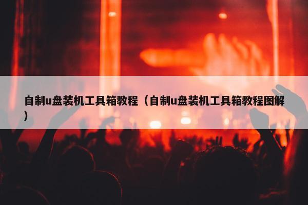 自制u盘装机工具箱教程（自制u盘装机工具箱教程图解）