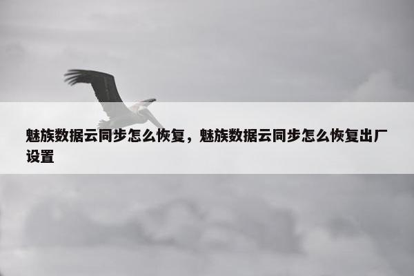 魅族数据云同步怎么恢复，魅族数据云同步怎么恢复出厂设置